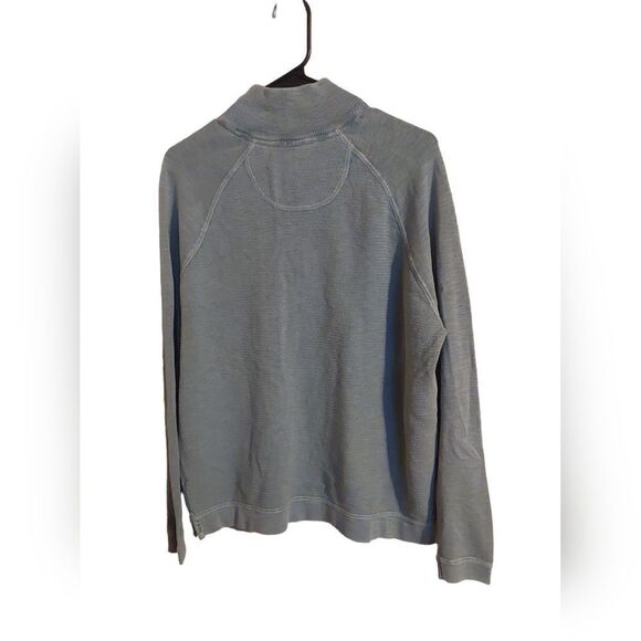 Tommy Bahamas Men's Seaform Green Pullover 1/4 Zip Jacket Size Medium - Picture 3 of 6